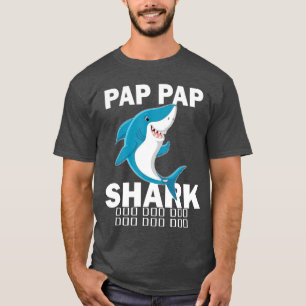 Pap Pap Shark Fathers Day Gift Idea For Pap Pap vi T-Shirt