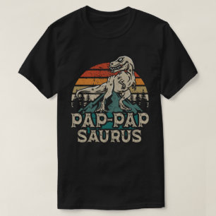 Pap-papSaurus Dinosaur Grandpa Saurus Father's Day T-Shirt