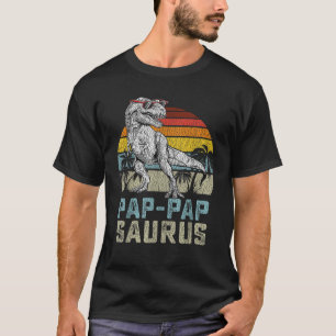 Pap Papsaurus T Rex Dinosaur Pap Pap Saurus Family T-Shirt