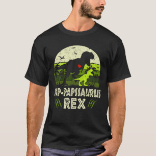 Pap Papssaurus T Rex Dinosaur Pap Paps Saurus Fami T-Shirt
