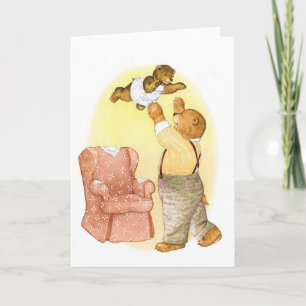 Papa and Baby Bear Card