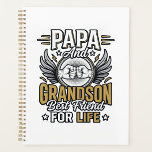 Papa And Grandson Best Friend For Life Shirt Desig Planner