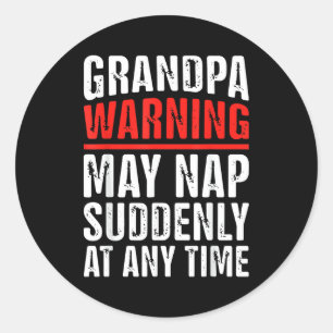 Papa Art For Grandpa From Grandkids Father's Day P Classic Round Sticker