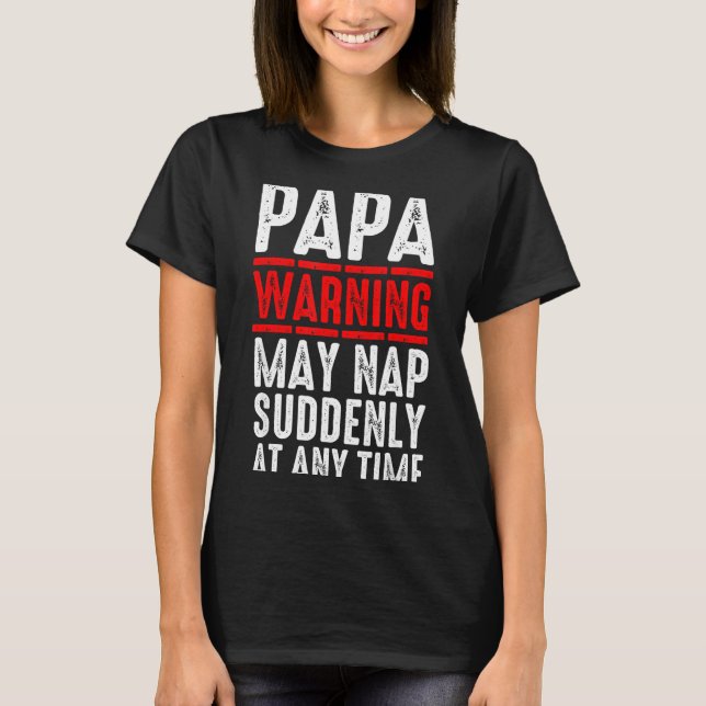 Papa Art For Grandpa From Grandkids Father's Day P T-Shirt (Front)