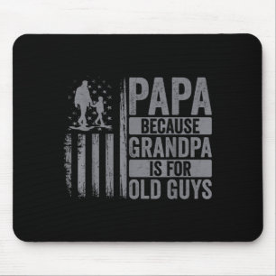 Papa Art For Grandpa Men From Grandkids Granddaugh Mouse Mat