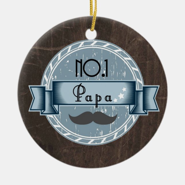 PAPA  award Ceramic Tree Decoration (Front)