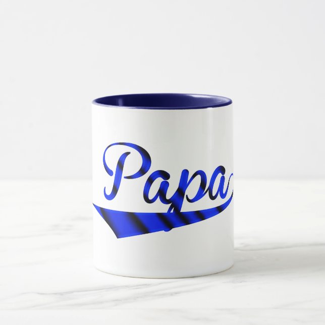 papa baseball fan father's day gift idea mug (Center)