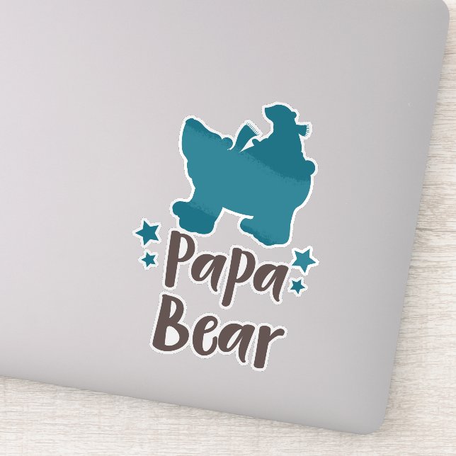 Papa Bear, Bear Cub, Cute Bear, Little Bear, Stars (Detail)