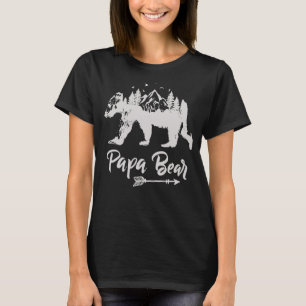 Papa Bear Best Dad  Fathers Day Father Pop  Men T-Shirt