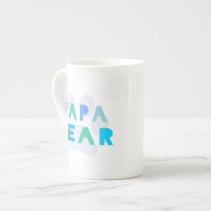Papa bear bone china mug