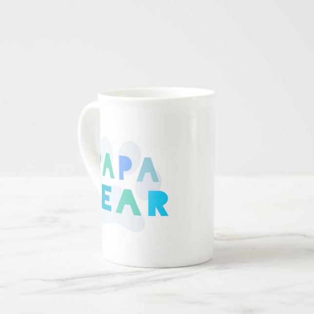 Papa bear bone china mug (Front Left)
