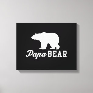 Papa Bear Canvas Print