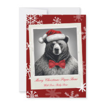 Papa Bear Christmas Card