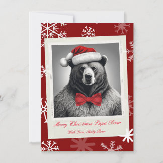Papa Bear Christmas Card