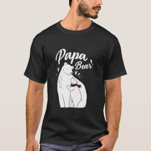 Papa Bear Christmas Pajama Polar Bear Father s Day T-Shirt