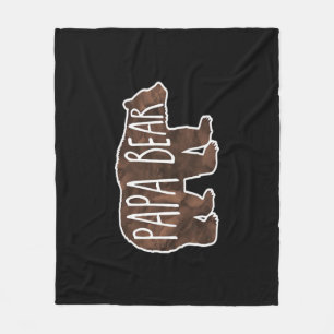 Papa Bear Classic Fleece Blanket