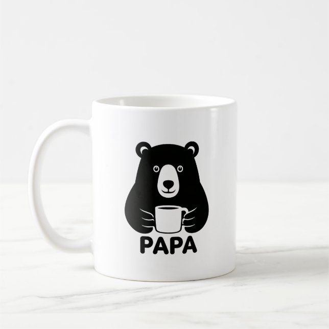 "PAPA" Bear Coffee Mug (Left)