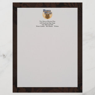 Papa Bear, Cool Fathers Day Vintage Look Custom Letterhead