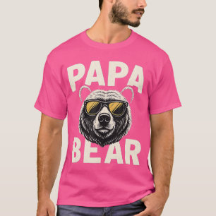 Papa Bear Cool for Dads Who Rock family gift frien T-Shirt