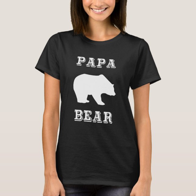 Papa Bear Dad T-Shirt (Front)