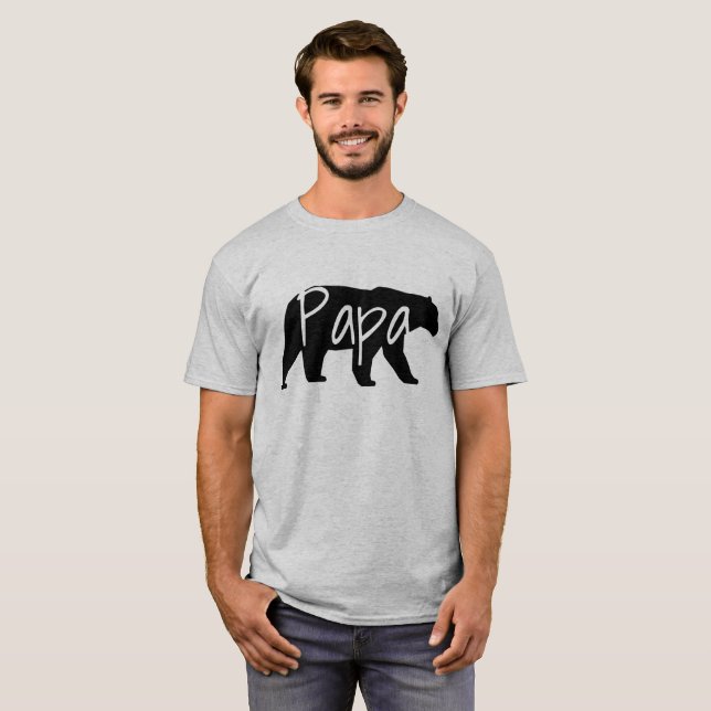 Papa Bear Dad Tshirt (Front Full)