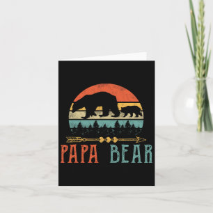 Papa Bear Daddy Funny Mens Fathers Day Gift-idea Card