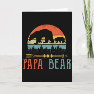 Papa Bear Daddy Funny Mens Fathers Day Gift-idea Card
