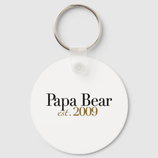 Papa Bear Est 2009 Key Ring