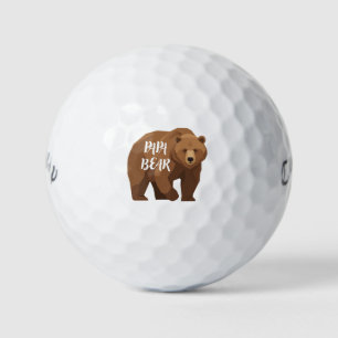 'Papa Bear' Father's Day Dad Birthday Gift Strong Golf Balls