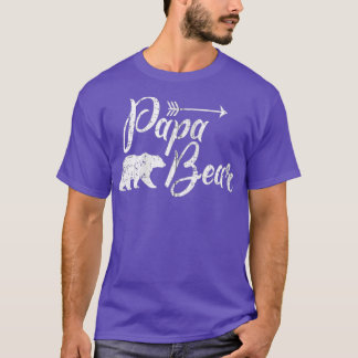 Papa Bear Father's Day Zip T-Shirt