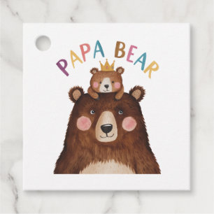 Papa Bear Favour Tags