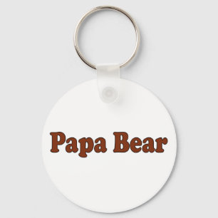 Papa Bear Key Ring