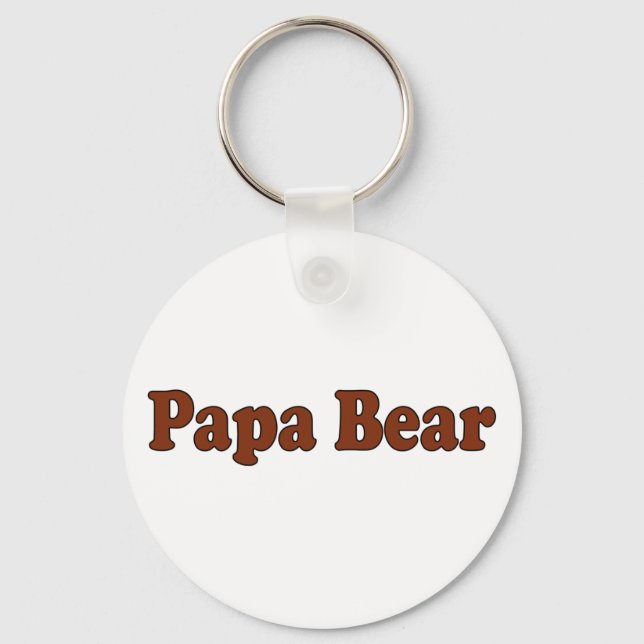 Papa Bear Key Ring (Front)