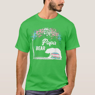 Papa Bear LGBT Gay Pride Month Transgender Rainbow T-Shirt