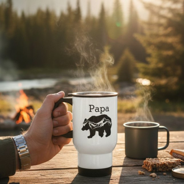Papa Bear Mountain Travel Mug (Creator Uploaded)