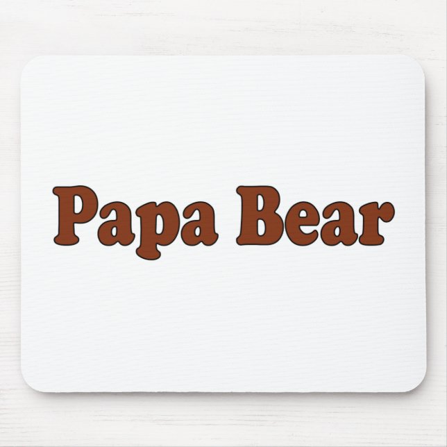 Papa Bear Mouse Mat (Front)
