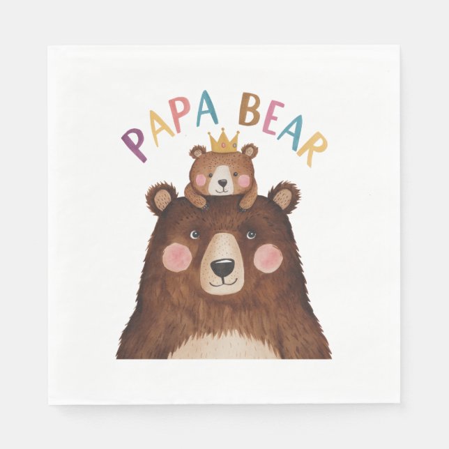 Papa Bear Napkin (Front)