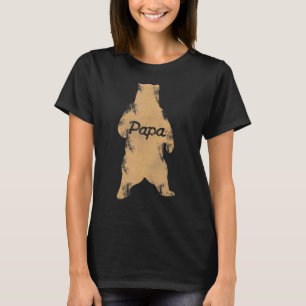 Papa Bear New Dad Daddy Father Grandfather T-Shirt
