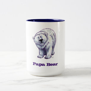 Papa Bear Polar Bear Mug