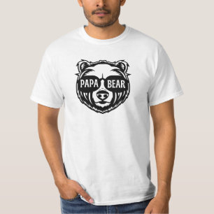 Papa Bear Sunglasses Father's Day  T-Shirt