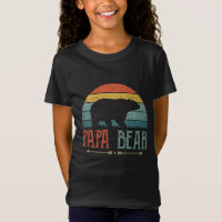 Papa Bear Vintage Daddy Father's Day Retro Dad