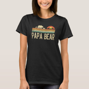 Papa Bear Vintage Daddy Wildling Father's Day Dad T-Shirt