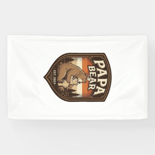 Papa Bear Vintage Engraving Bear Shirt Design_1 Banner