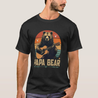 Papa Bear Vintage Father's Day Retro Dad T-Shirt