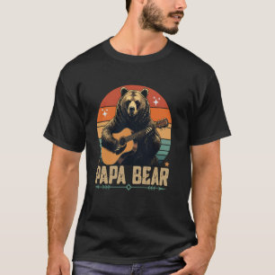 Papa Bear Vintage Father's Day Retro Dad T-Shirt