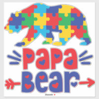 Papa Bear Vinyl Sticker