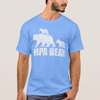 Papa Bearwo Cubs Daddy Bearwinshirt Papa 2 girl fr T-Shirt