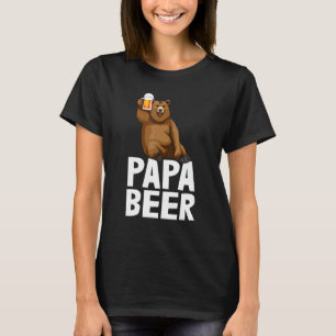 Papa Beer Bear Drinking Beer Tees Beer