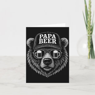 Papa Beer - Funny Dad Bear Drinking Humour Card