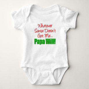 Papa Better Than Santa Baby Bodysuit
